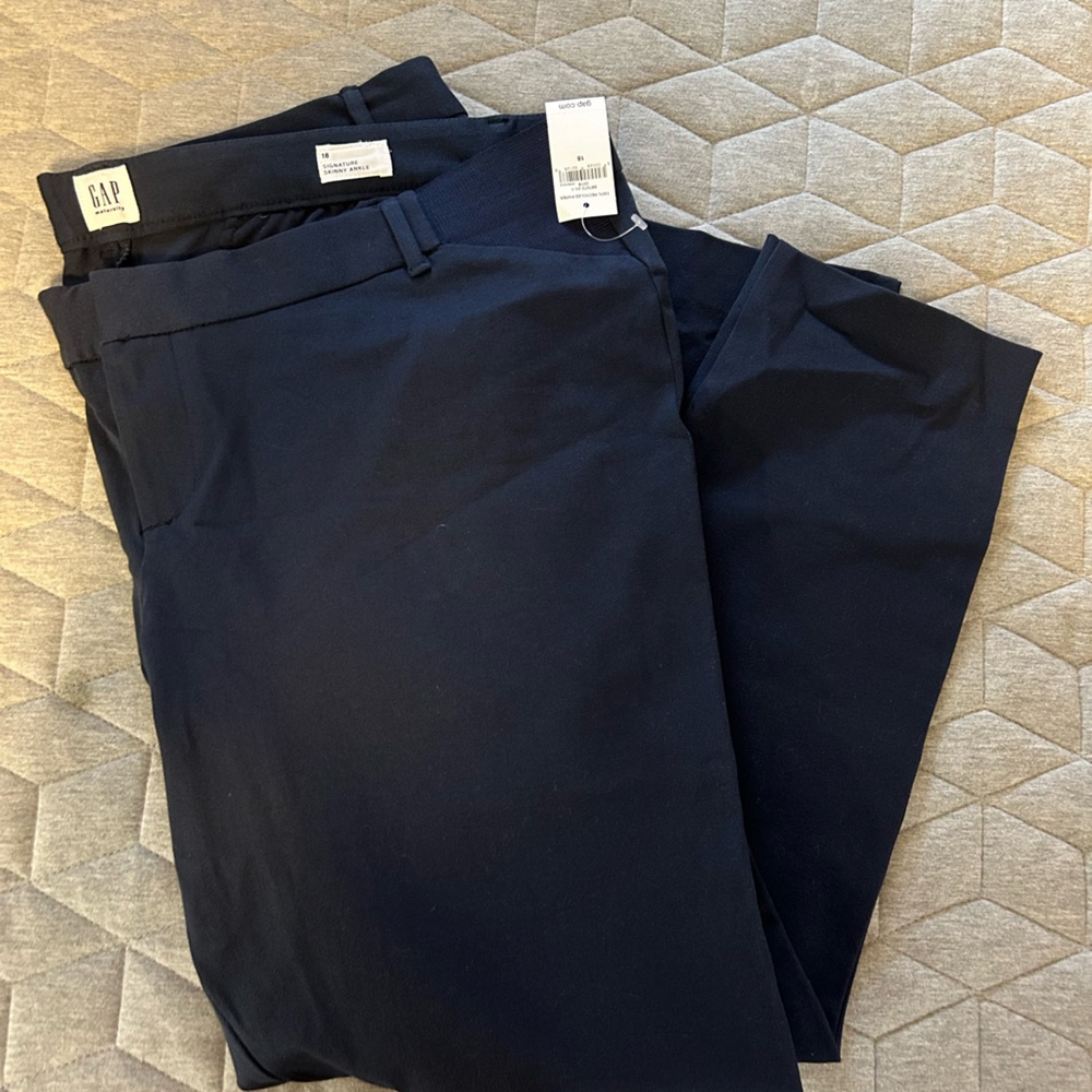 NWT maternity navy work pants. Size 18